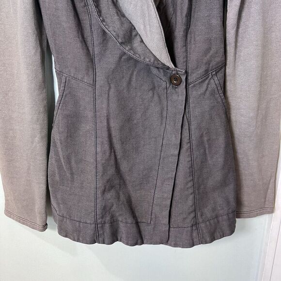 Prairie Underground Lagenlook Prince Blazer Jacket Size Small Organic Cotton - Picture 9 of 14